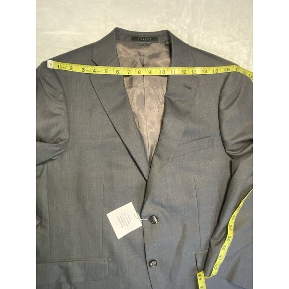 Indochino Blazer Mens 44 Gray Wool Cashmere Sports Coat Jacket Luxury Lined - Picture 7 of 12